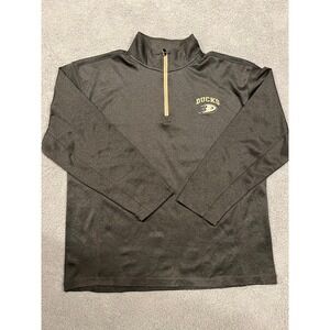 Anaheim Ducks Offical NHL Hockey 1/4 Zip Long Sleeve Pullover Sweater Mens Large